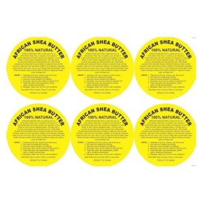African Shea Butter Labels