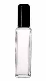 30 Ml Tall Square Shape Perfume Bottle With Black Caps