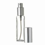 30ML Tall Square Perfume Bottle With Silver Spray Pump
