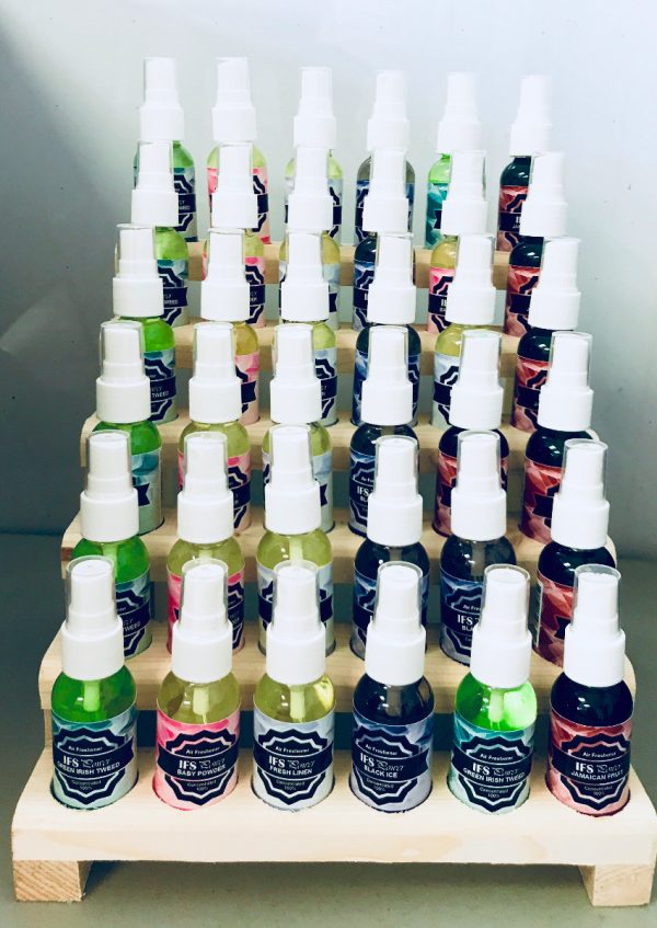 Air Freshener Set of 18 Pc With Bottle Holder